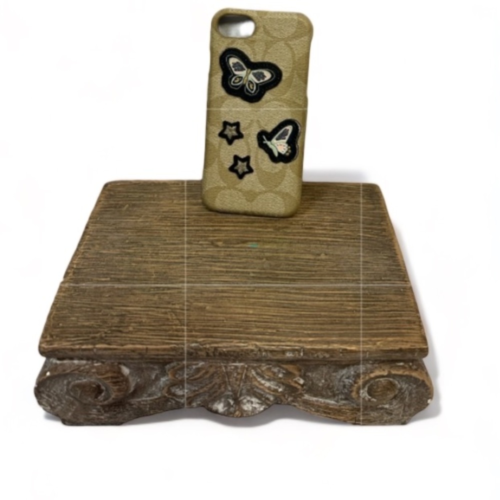 Coach iPhone 12 Mini | Signature Canvas Embellished With Butterflies Case EUC